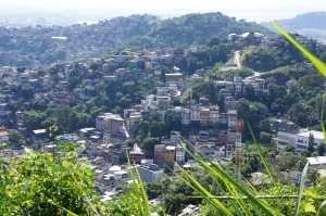 View of the favela on the way up Corcovado. Carlos suggested we stop and take a photograph.